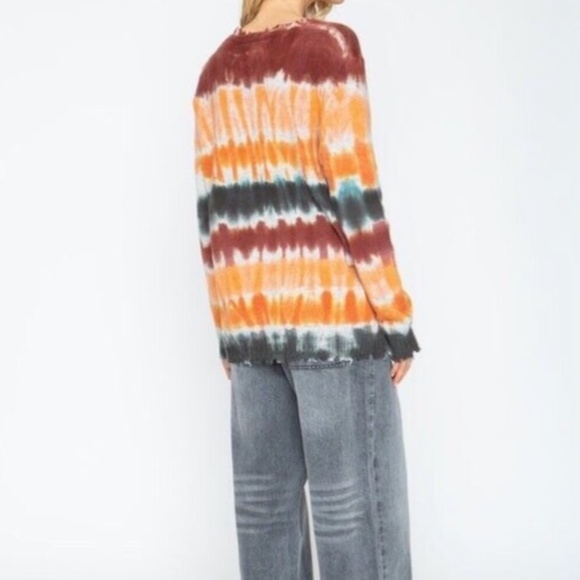 Sandrine Rose x Free People Tie Dye Paradise Circus Cashmere/Wool Sweater Size M - Picture 2 of 16